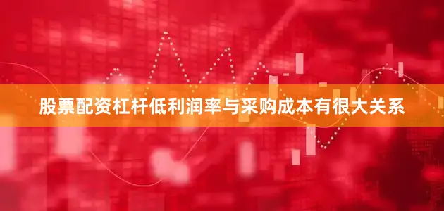 股票配资杠杆低利润率与采购成本有很大关系