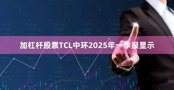加杠杆股票TCL中环2025年一季报显示