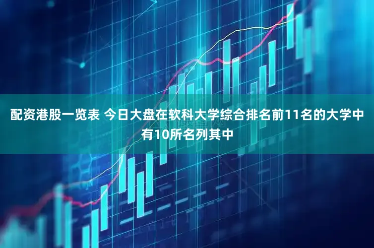 配资港股一览表 今日大盘在软科大学综合排名前11名的大学中有10所名列其中
